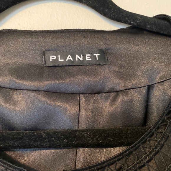 Linen cropped jacket Size 10 Embroidered Floral Open Front Topper - Picture 2 of 3